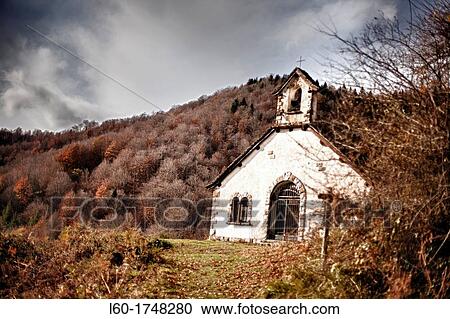 Stock Image - Hermitage nuestra seora de las nieves, Itari, Navarre, Spain. Fotosearch