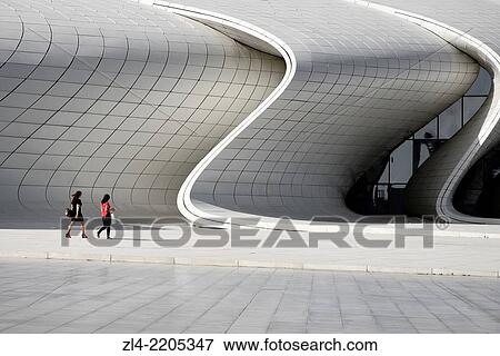 Heydar Aliyev cultural center futuristic monument designed by the architect Zaha Hadid. Azerbaijan, Baku. View Large Photo Image Stock Photo - Heydar Aliyev cultural center futuristic monument designed by the architect Zaha Hadid. Azerbaijan, Baku.. Fotosearch