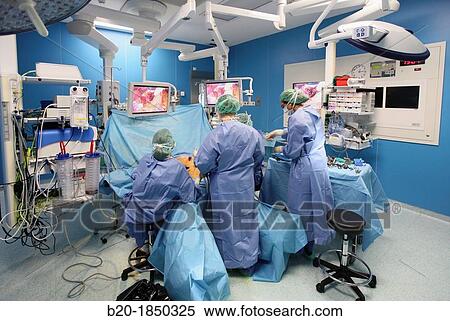 Hiatal Hernia Surgery, Laparoscopy, General Emergency Surgery, Operating Theatre, Donostia Hospital, San Sebastian, Donostia, Gipuzkoa, Basque Country, Spain View Large Photo Image Stock Photography - Hiatal Hernia Surgery, Laparoscopy, General Emergency Surgery, Operating Theatre, Donostia Hospital, San Sebastian, Donostia, Gipuzkoa, Basque Country, Spain. Fotosearch