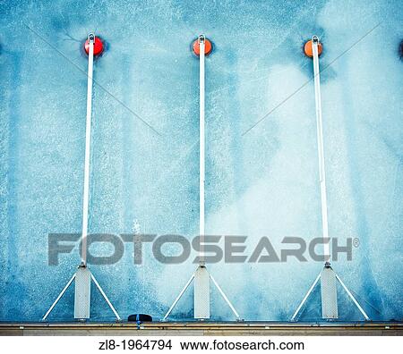 Picture - High angle view of marina at wintertime. Stockholm, Sweden.. Fotosearch
