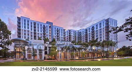 High end Condo exterior Ft Laud, FL View Large Photo Image Stock Photo - High end Condo exterior Ft Laud, FL. Fotosearch