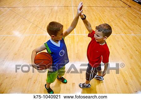 high five after basketball View Large Photo Image Stock Image - high five after basketball. Fotosearch