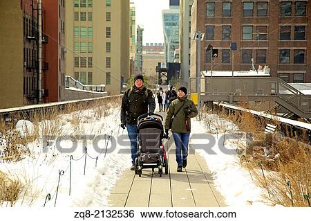 Stock Photograph - High Line Park in NYC.. Fotosearch