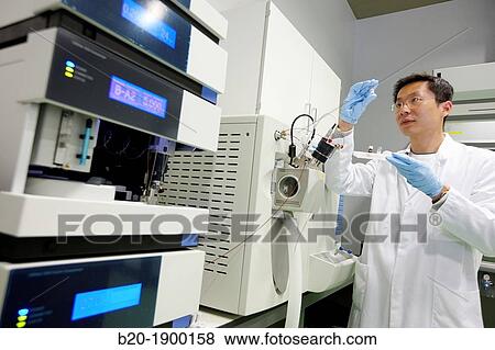 Stock Photo - High Performance Liquid Chromatography + Mass Spectrometer Thermo Fisher Scientific LCQ Fleet UPLC-MS/MS Nanomaterials laboratory CIC nanoGUNE, Nano science Cooperative Research Center, San Sebastian, Gipuzkoa, Euskadi, Spain. Fotosearch