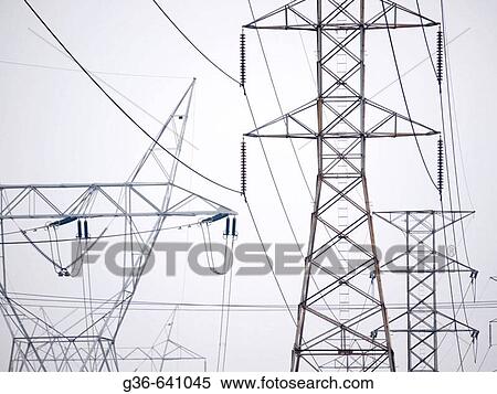 High power lines in Los Angeles, California, USA View Large Photo Image Stock Photography - High power lines in Los Angeles, California, USA. Fotosearch