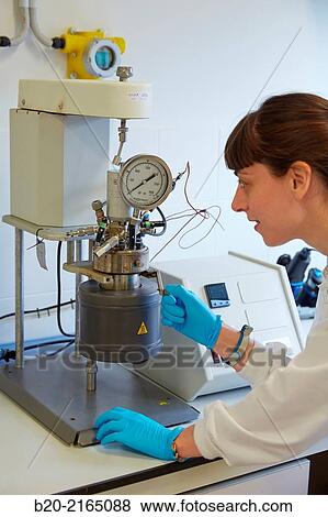 High pressure reactor. ATEX Laboratory. Energy and Environment Division. Tecnalia Research and Innovation. Miano. Alava. Basque Country. Spain. View Large Photo Image Stock Photo - High pressure reactor. ATEX Laboratory. Energy and Environment Division. Tecnalia Research and Innovation. Miano. Alava. Basque Country. Spain.. Fotosearch