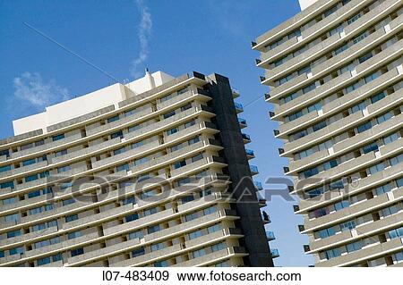 High-rise apartment buildings with balconies. Los Angeles. California. United States View Large Photo Image Stock Photo - High-rise apartment buildings with balconies. Los Angeles. California. United States. Fotosearch