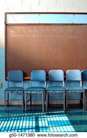 Stock Image - High School Classroom in USA. Fotosearch