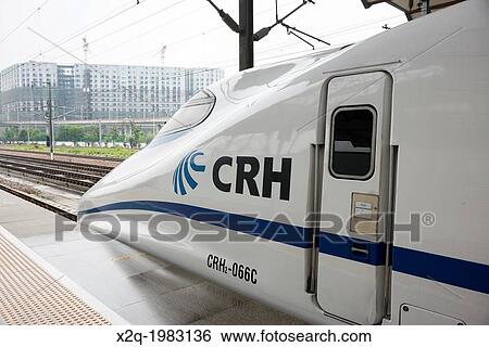 High Speed Train CRH2 modelled after the Japanese shinkansen in China. View Large Photo Image Stock Photograph - High Speed Train CRH2 modelled after the Japanese shinkansen in China.. Fotosearch
