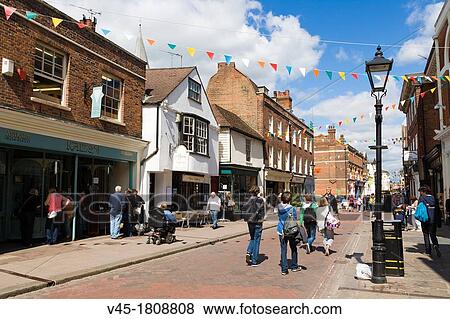High Street, Rochester, Kent, England, UK. View Large Photo Image Stock Photo - High Street, Rochester, Kent, England, UK.. Fotosearch