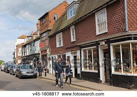 High Street, Rye, East Sussex, England, UK. View Large Photo Image Stock Photo - High Street, Rye, East Sussex, England, UK.. Fotosearch