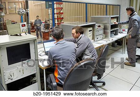 High Voltage Electric Laboratory. Certification of electrical equipment. Technological Services to Industry. Tecnalia Research & innovation, Bizkaia, Basque Country, Spain. View Large Photo Image Stock Photo - High Voltage Electric Laboratory. Certification of electrical equipment. Technological Services to Industry. Tecnalia Research & innovation, Bizkaia, Basque Country, Spain.. Fotosearch