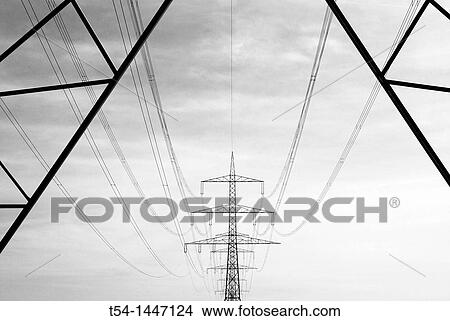 High voltage line in Germany View Large Photo Image Picture - High voltage line in Germany. Fotosearch