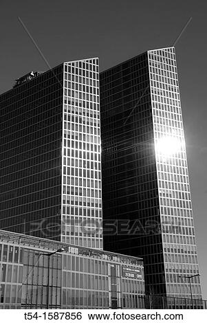 Stock Photograph - Highlight Towers in Munich. Fotosearch