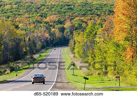Highway 13. Autumn. Lake Superior Shore. Redcliff. Wisconsin. USA. View Large Photo Image Stock Photo - Highway 13. Autumn. Lake Superior Shore. Redcliff. Wisconsin. USA.. Fotosearch