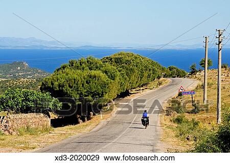 Highway descending to Agean Sea near Assos, Biga Peninsula, Turkey View Large Photo Image Stock Photo - Highway descending to Agean Sea near Assos, Biga Peninsula, Turkey. Fotosearch