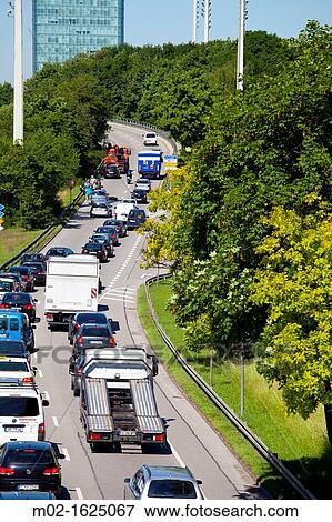 Highway in Munich, Germany View Large Photo Image Stock Photo - Highway in Munich, Germany. Fotosearch