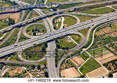 Stock Photo - Highway L? Hospitalet de Llobregat Barcelona, Spain. Fotosearch