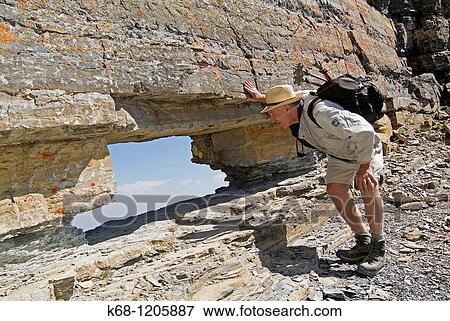 hiker on Mount Galwey, Waterton National Park, Alberta, Canada View Large Photo Image Stock Photo - hiker on Mount Galwey, Waterton National Park, Alberta, Canada. Fotosearch
