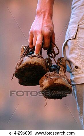 Hiker with muddy boots. Utah, USA View Large Photo Image Stock Photo - Hiker with muddy boots. Utah, USA. Fotosearch