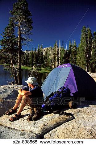 Hiker, Yosemite National Park View Large Photo Image Stock Photography - Hiker, Yosemite National Park. Fotosearch