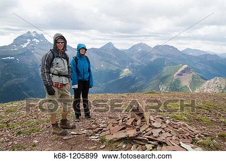 hikers in Waterton National Park, Alberta, Canada View Large Photo Image Stock Photo - hikers in Waterton National Park, Alberta, Canada. Fotosearch