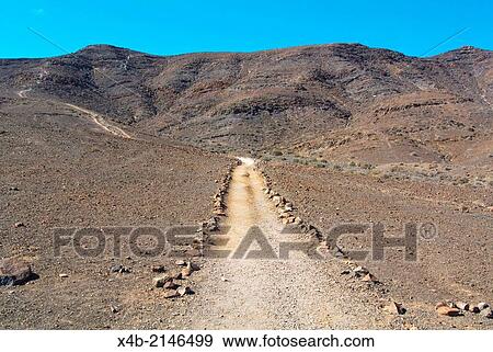 Hiking trails, Las Playitas, Fuerteventura, Canary Islands, Spain, Europe. View Large Photo Image Stock Photo - Hiking trails, Las Playitas, Fuerteventura, Canary Islands, Spain, Europe.. Fotosearch
