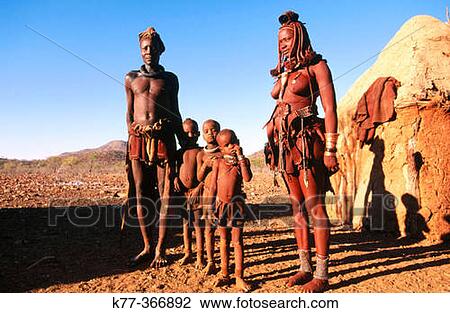 Himba family. Kaokoveld. Namibia. View Large Photo Image Stock Image - Himba family. Kaokoveld. Namibia.. Fotosearch