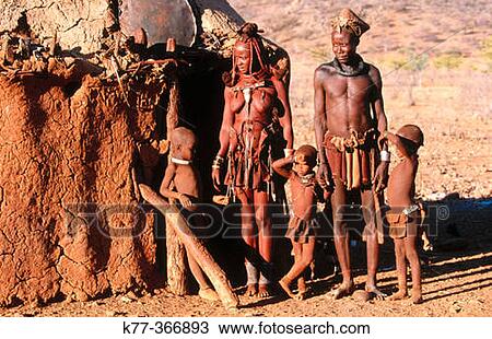 Himba family. Kaokoveld. Namibia. View Large Photo Image Stock Image - Himba family. Kaokoveld. Namibia.. Fotosearch