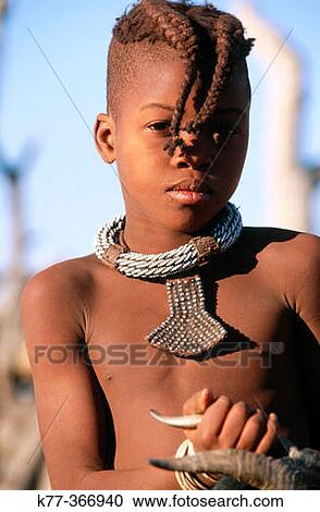 Himba girl. Kaokoveld. Namibia. View Large Photo Image Stock Image - Himba girl. Kaokoveld. Namibia.. Fotosearch