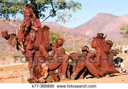 Himba people. Kaokoveld. Namibia. View Large Photo Image Stock Photography - Himba people. Kaokoveld. Namibia.. Fotosearch