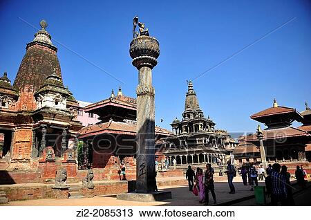 Hindu temples, Durbar Square, Patan, Nepal View Large Photo Image Stock Image - Hindu temples, Durbar Square, Patan, Nepal. Fotosearch