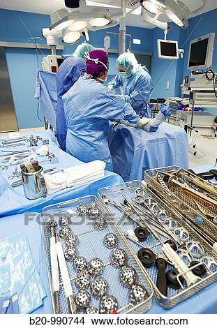 Hip joint replacement, traumatology operating room. Hospital Policlinica Gipuzkoa, San Sebastian, Donostia, Euskadi, Spain View Large Photo Image Picture - Hip joint replacement, traumatology operating room. Hospital Policlinica Gipuzkoa, San Sebastian, Donostia, Euskadi, Spain. Fotosearch