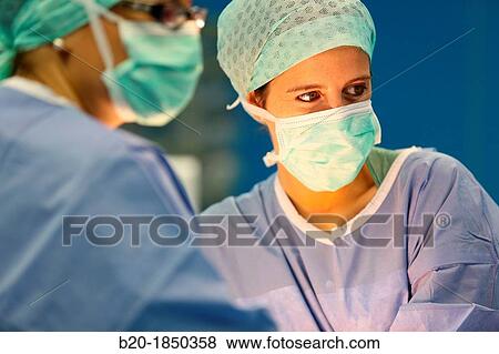 Stock Photo - Hip replacement surgery, Orthopedics and Trauma surgery, Surgeon, Operating Theatre, Donostia Hospital, San Sebastian, Donostia, Gipuzkoa, Basque Country, Spain. Fotosearch