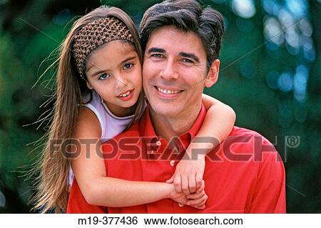 hisp. father and daughter View Large Photo Image Stock Photograph - hisp. father and daughter. Fotosearch