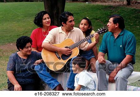 Stock Photo - Hispanic family. Fotosearch