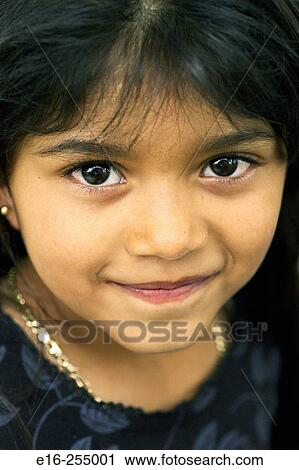 Stock Image - Hispanic girl. Fotosearch
