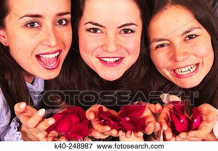 Stock Photo - Hispanic sisters. Fotosearch