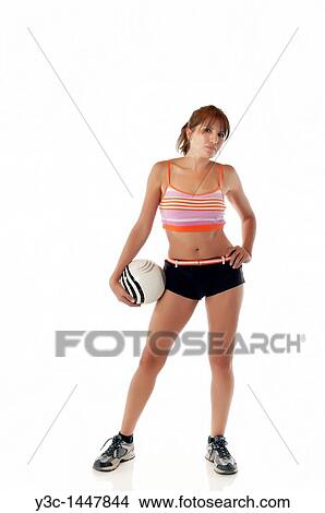 Hispanic soccer woman View Large Photo Image Picture - Hispanic soccer woman. Fotosearch
