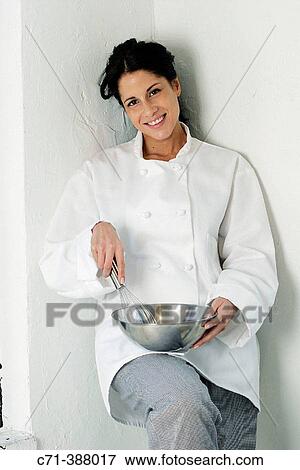 Hispanic woman chef View Large Photo Image Stock Photo - Hispanic woman chef. Fotosearch