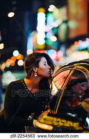 Hispanic woman in the streets of New York. View Large Photo Image Stock Image - Hispanic woman in the streets of New York.. Fotosearch