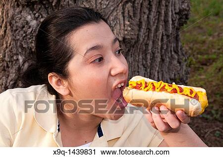 Stock Image - Hispanic woman. Fotosearch