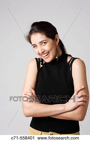 Hispanic/Latin woman laughing View Large Photo Image Stock Image - Hispanic/Latin woman laughing. Fotosearch