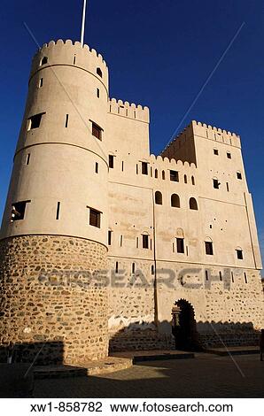 historic adobe fortification Fazah Fort or Castle, Fizm, Batinah Region, Sultanate of Oman, Arabia, Middle East View Large Photo Image Stock Image - historic adobe fortification Fazah Fort or Castle, Fizm, Batinah Region, Sultanate of Oman, Arabia, Middle East. Fotosearch