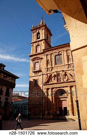 Historic Artistic Monument Church of San Isidoro, Oviedo, Asturias, Spain. View Large Photo Image Stock Photograph - Historic Artistic Monument Church of San Isidoro, Oviedo, Asturias, Spain.. Fotosearch
