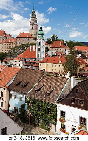 Historic old town, UNESCO World Heritage Site, Cesky Krumlov, Czech Republic, Europe. View Large Photo Image Stock Photograph - Historic old town, UNESCO World Heritage Site, Cesky Krumlov, Czech Republic, Europe.. Fotosearch