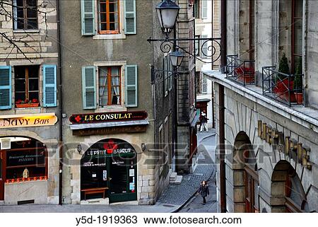historic residential buildings next to city square Place du Bourg-de-Four in the old town of Geneva, Switzerland View Large Photo Image Stock Image - historic residential buildings next to city square Place du Bourg-de-Four in the old town of Geneva, Switzerland. Fotosearch