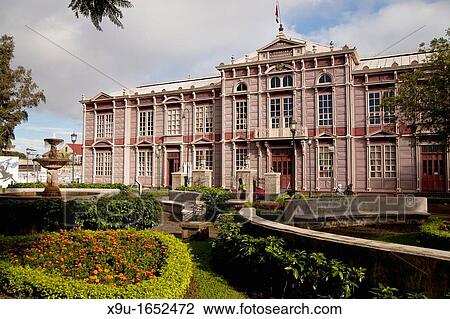 Stock Image - historic school building Escuelas Graduadas in the capital San Jose, Costa Rica, Central America. Fotosearch