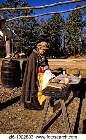 Historical Colonial America in Jamestown Virginia with female actors in costume acting out history View Large Photo Image Stock Image - Historical Colonial America in Jamestown Virginia with female actors in costume acting out history. Fotosearch