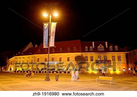 Stock Image - Historycal building, Sibiu, Transylvania, Romania, Europe,. Fotosearch